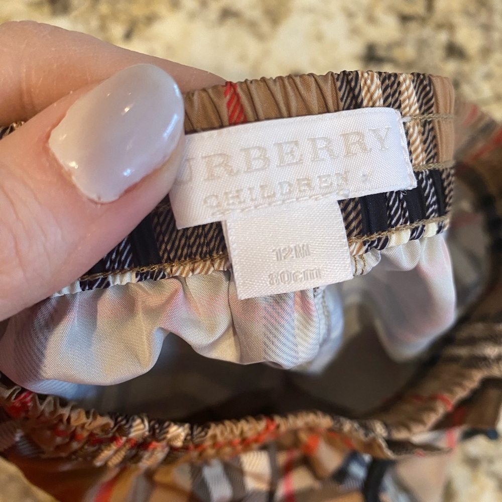 ✨Burberry Swim trunks for 12 month old-18months